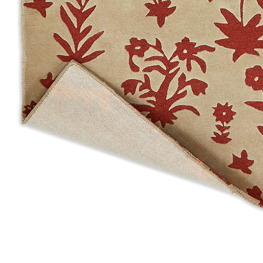 Woodland glade linen/roestbruin tapijt | Maat: 140 × 200 cm