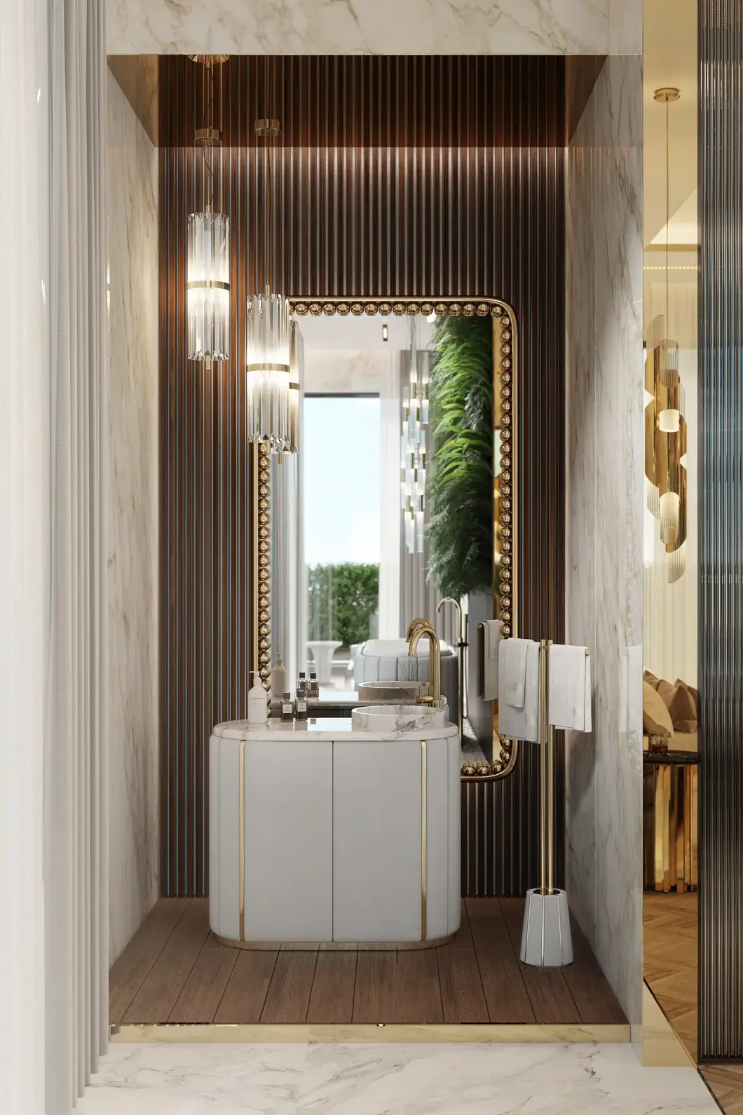 Orbit rechthoekige spiegel