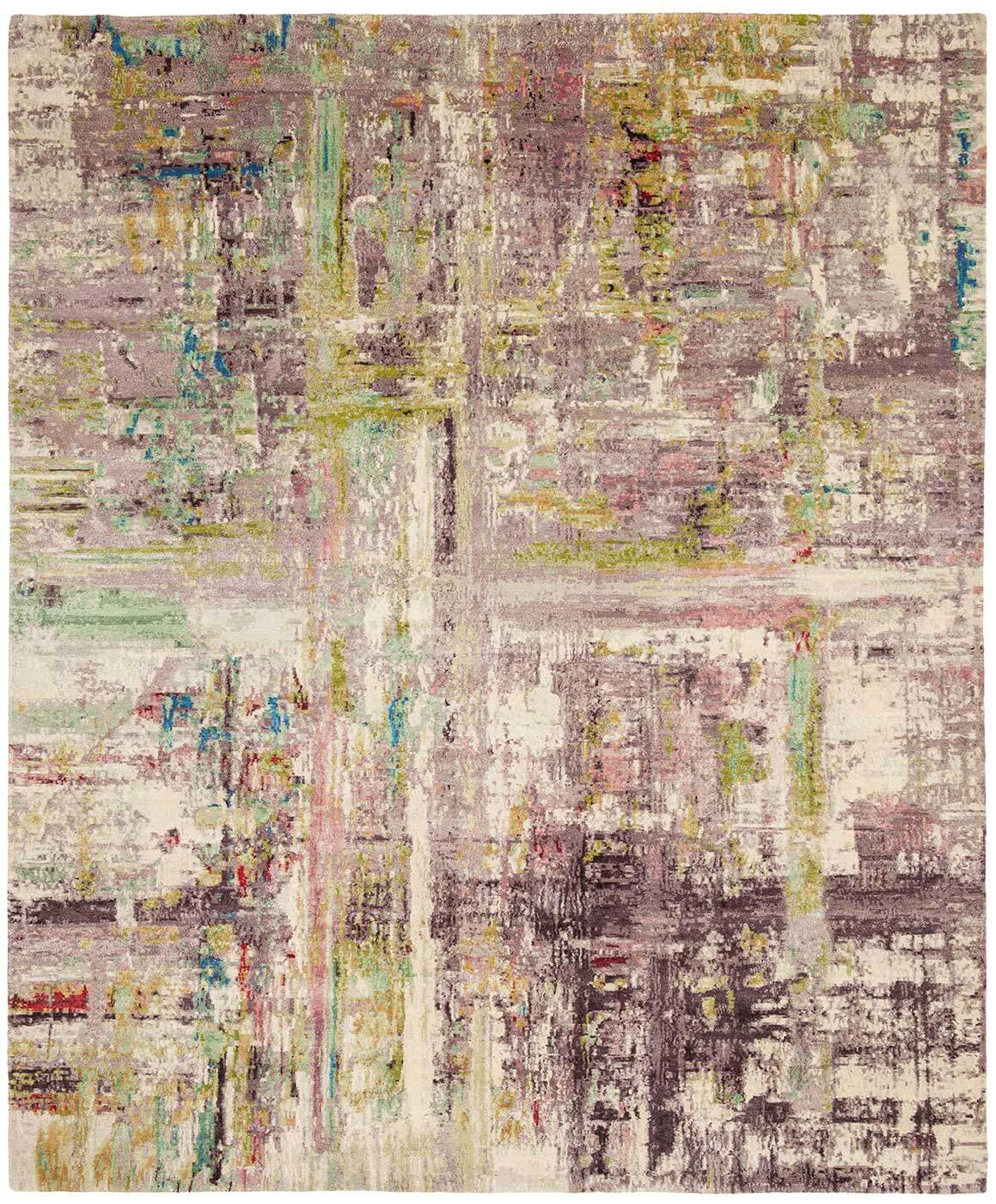 Artwork 24 veelkleurig paars tapijt