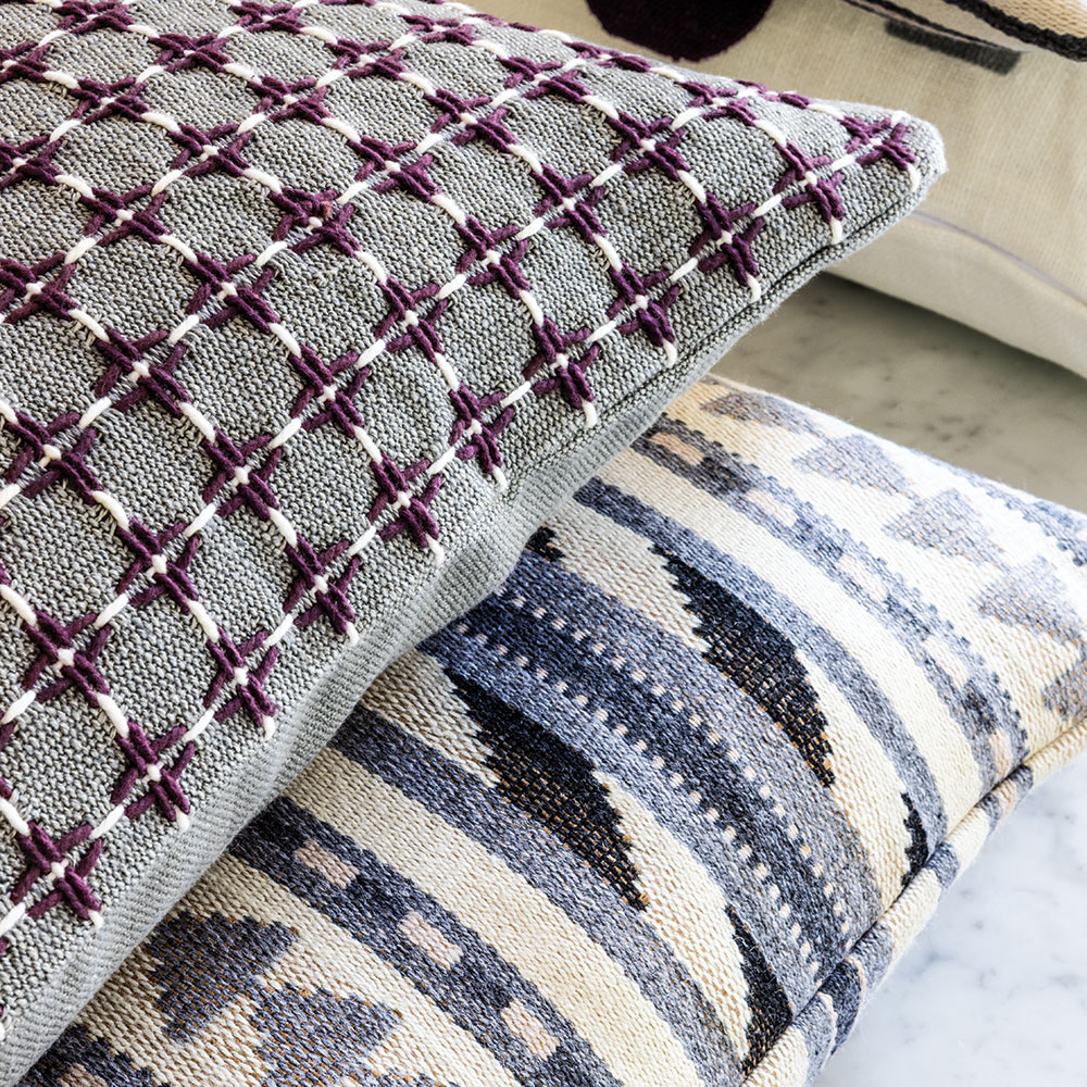Maliana Aubergine 50 × 35 kussen