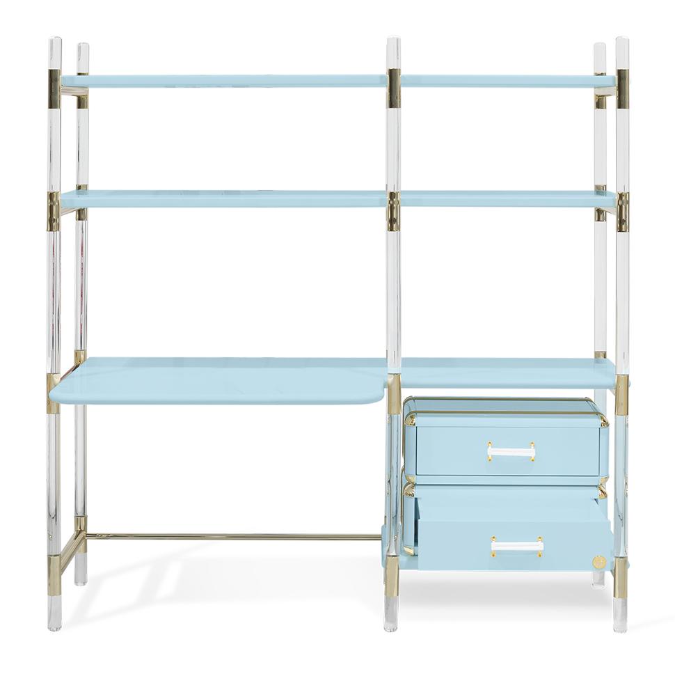 Jigsaw Puzzle blauwe kinderboekenkast