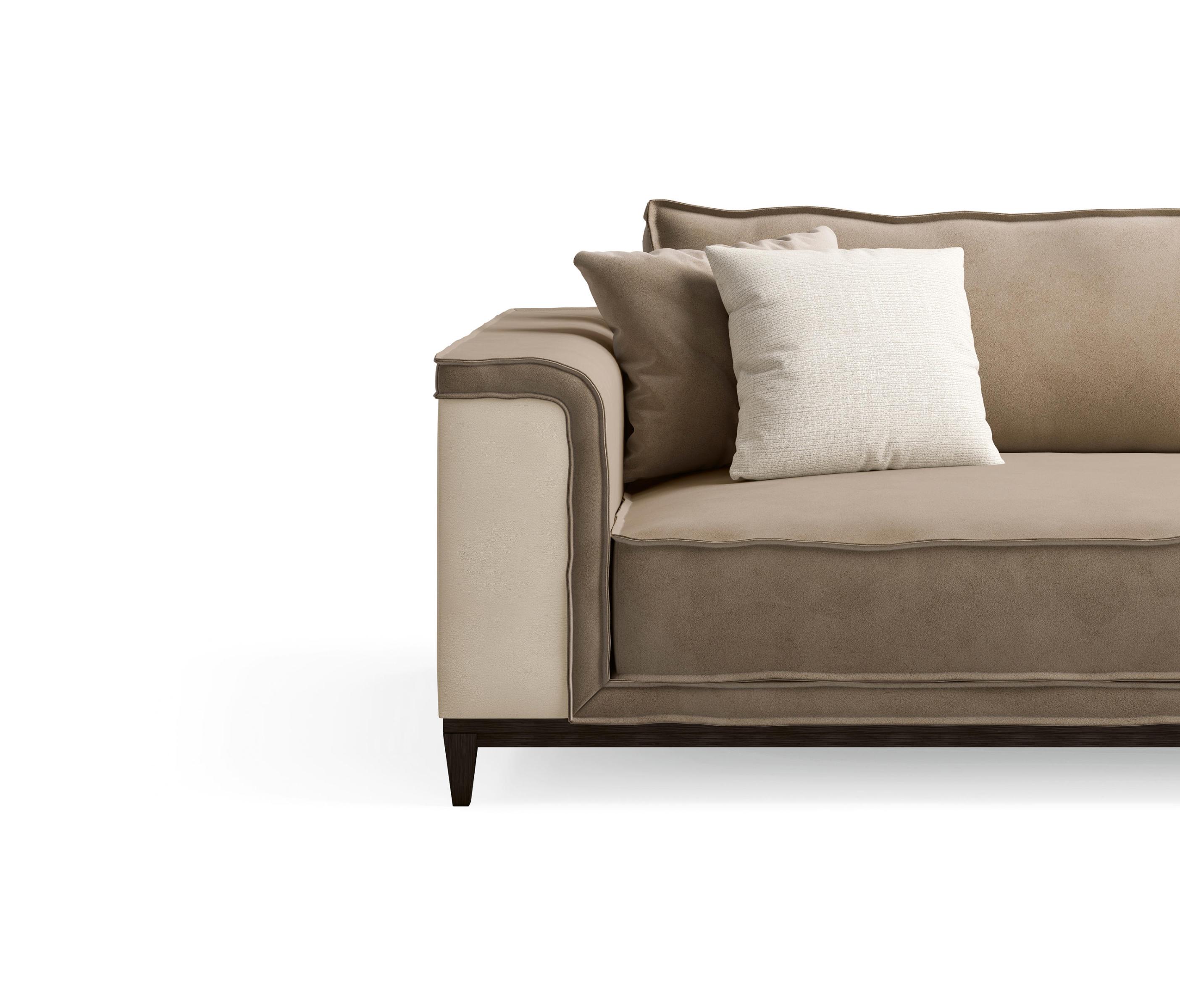 Moderne leren Italiaanse bank | Configuratie: 2-zits
