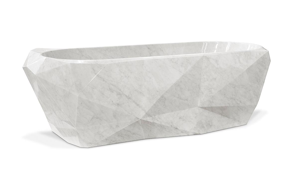 Gemstone marmer badkuip