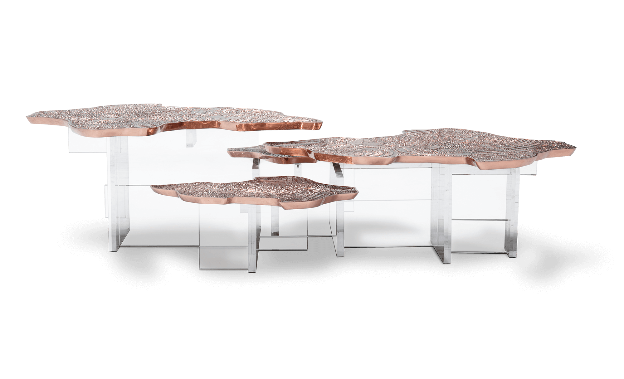 Caspian koperen salontafel