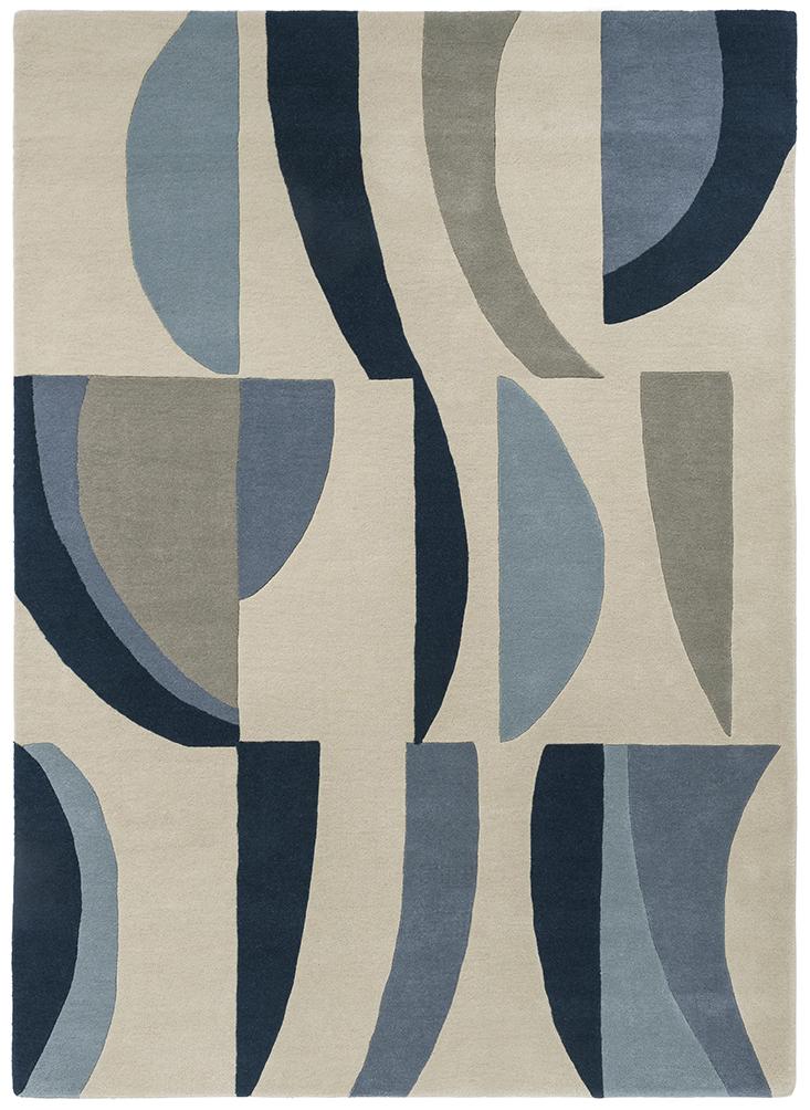 Torillo hemel/korenbloem tapijt | Maat: 250 × 350 cm