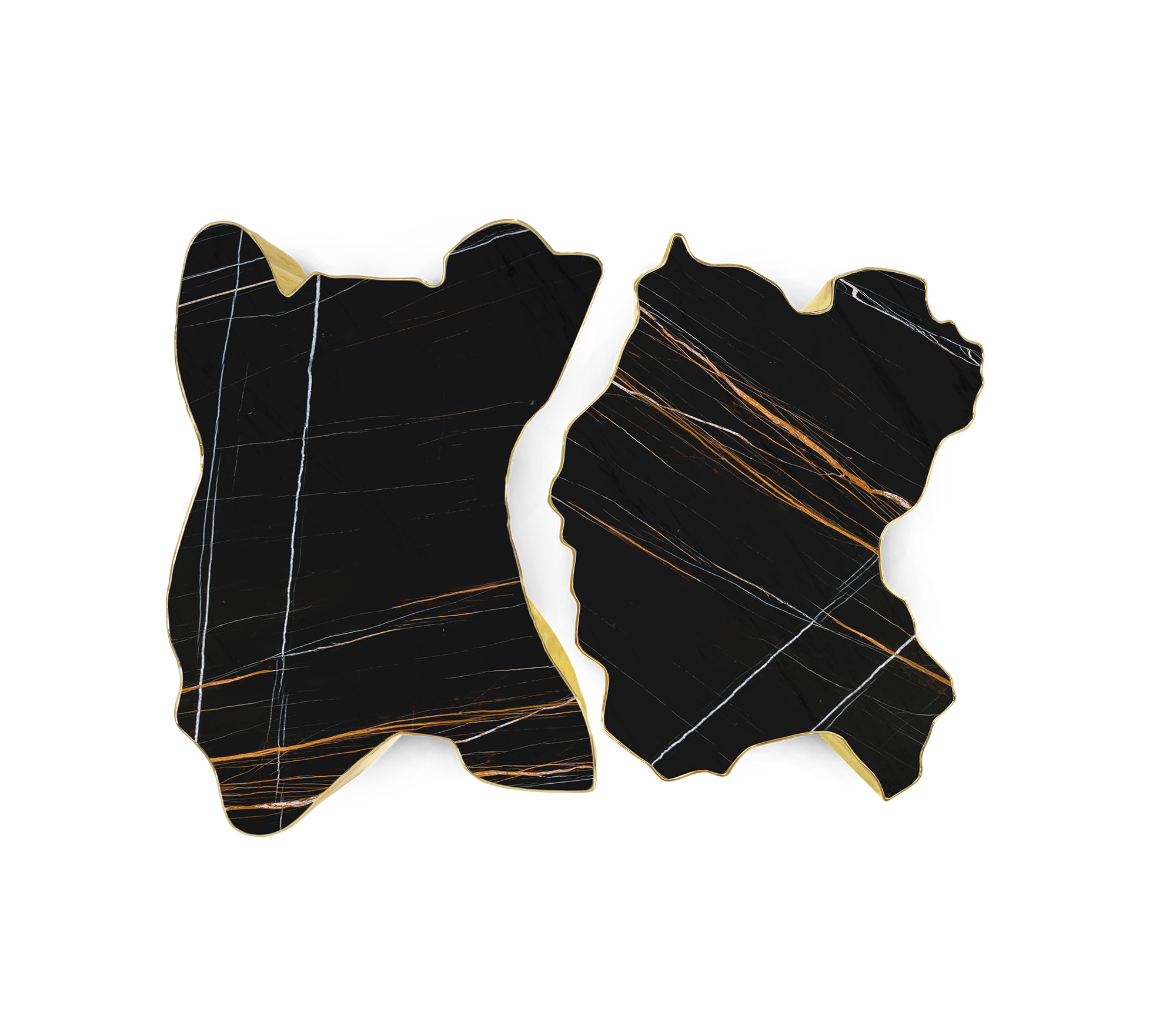 Paradise Nero marmeren tafel | Afmetingen: B 138 × D 95 × H 36 cm