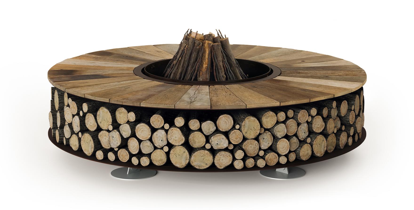 Zero houten vuurschaal | Afmetingen: Ø 300 cm