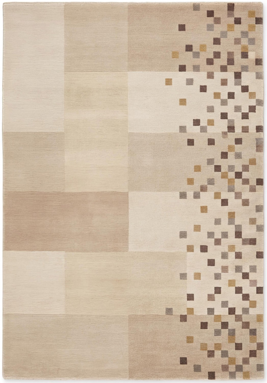 Ivory Dots handgemaakt vloerkleed