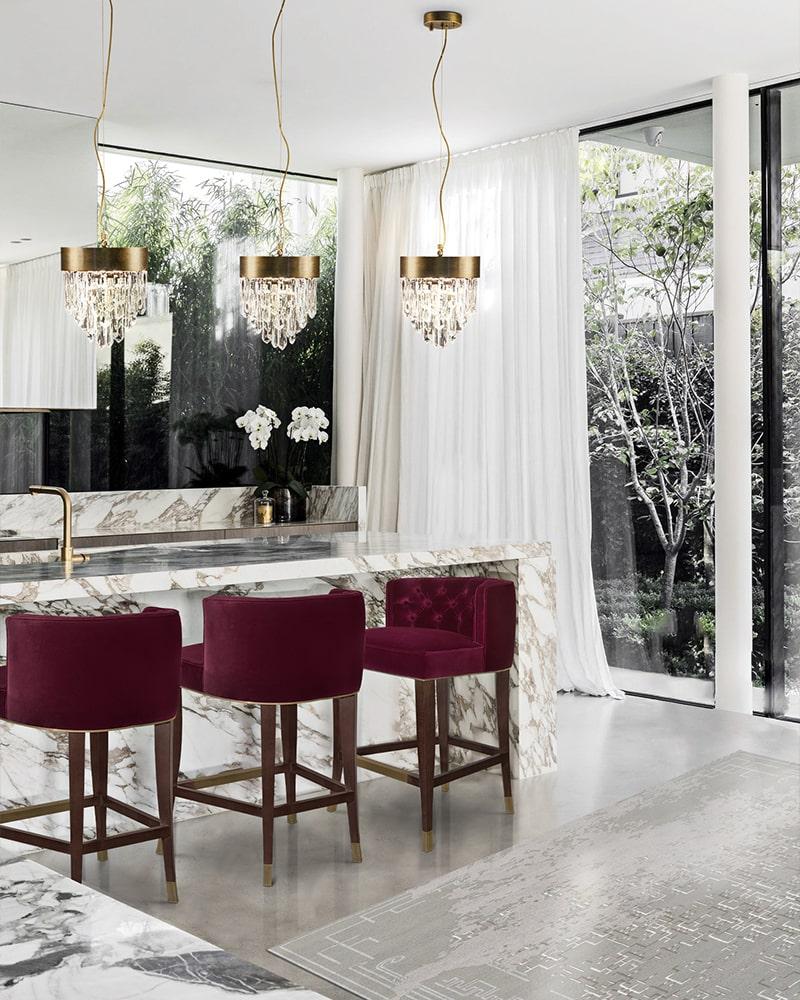 Prestige hemelblauwe eetstoel - 4