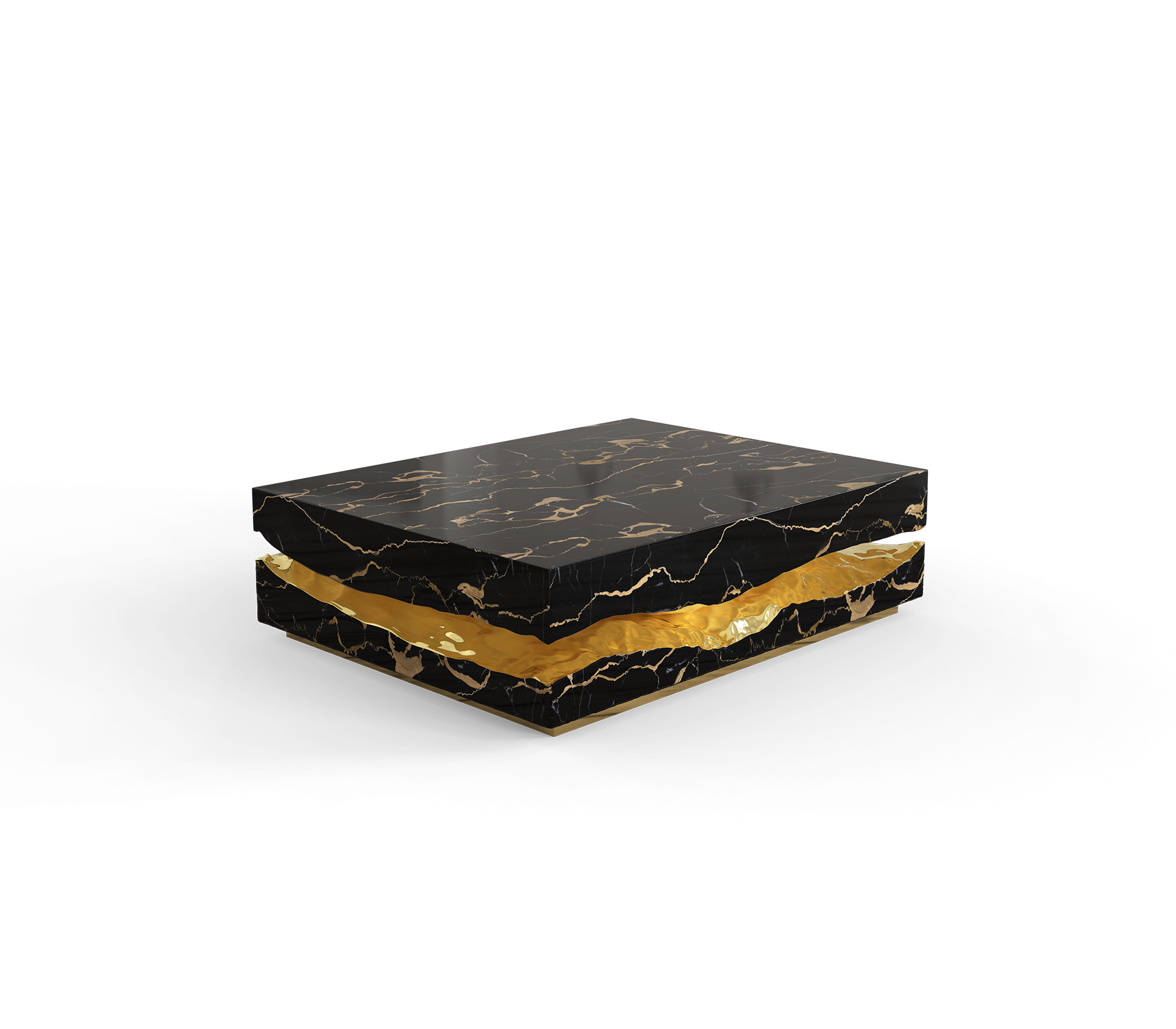 Boulder Portoro marmeren tafel