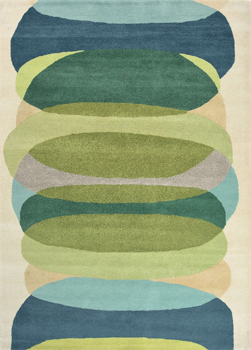 Elliptic-emerald tapijt | Maat: 200 × 280 cm