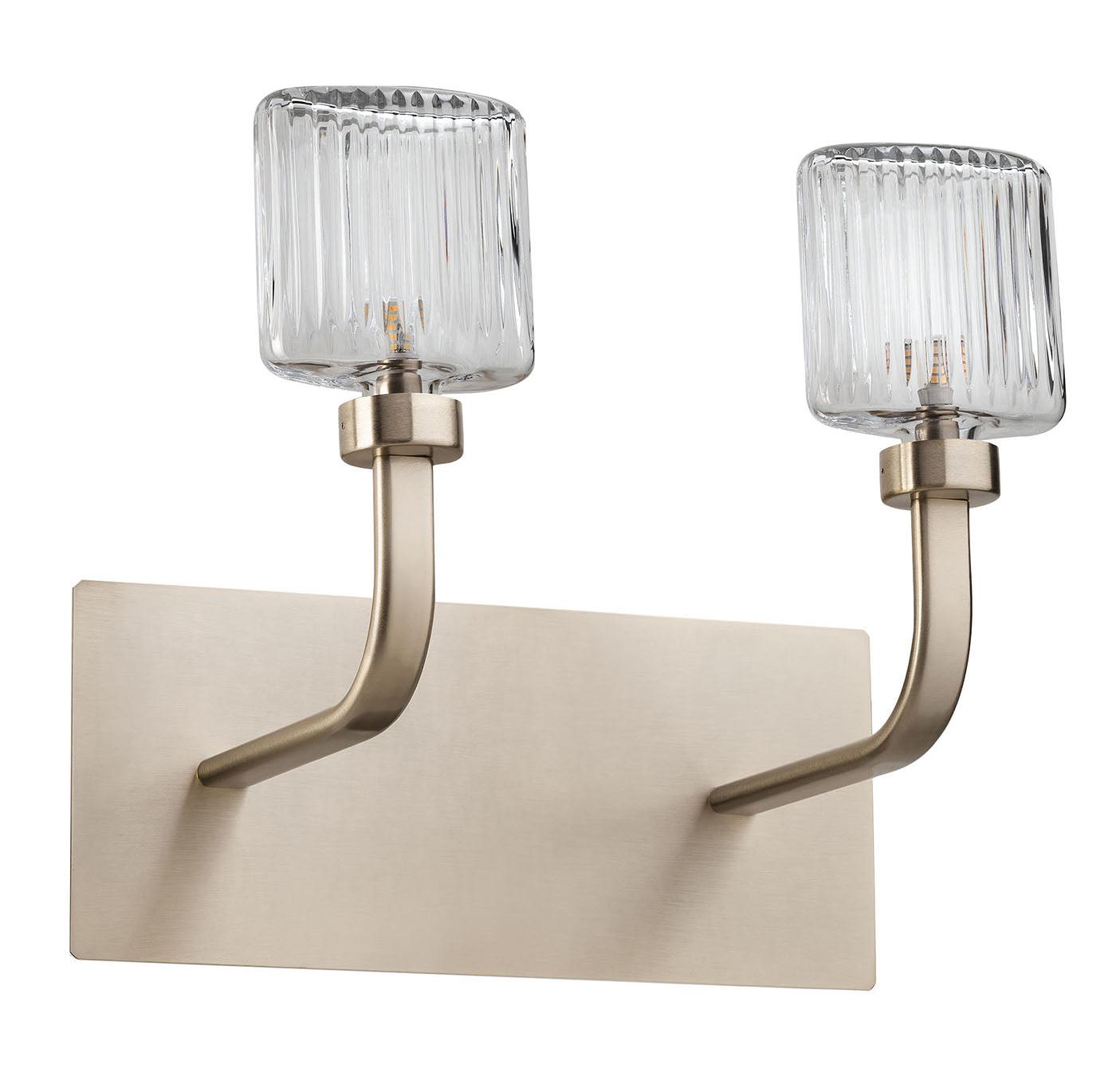 Kristallen 2-Lichts Wandlamp
