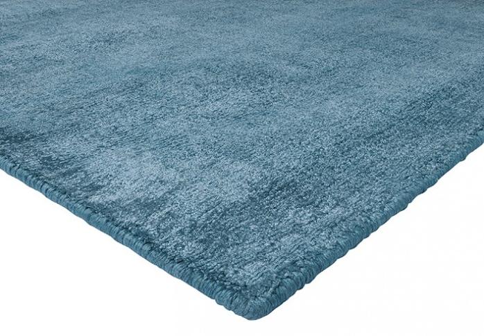 Glanzend Blue handloom tapijt | Maat: 140 × 200 cm