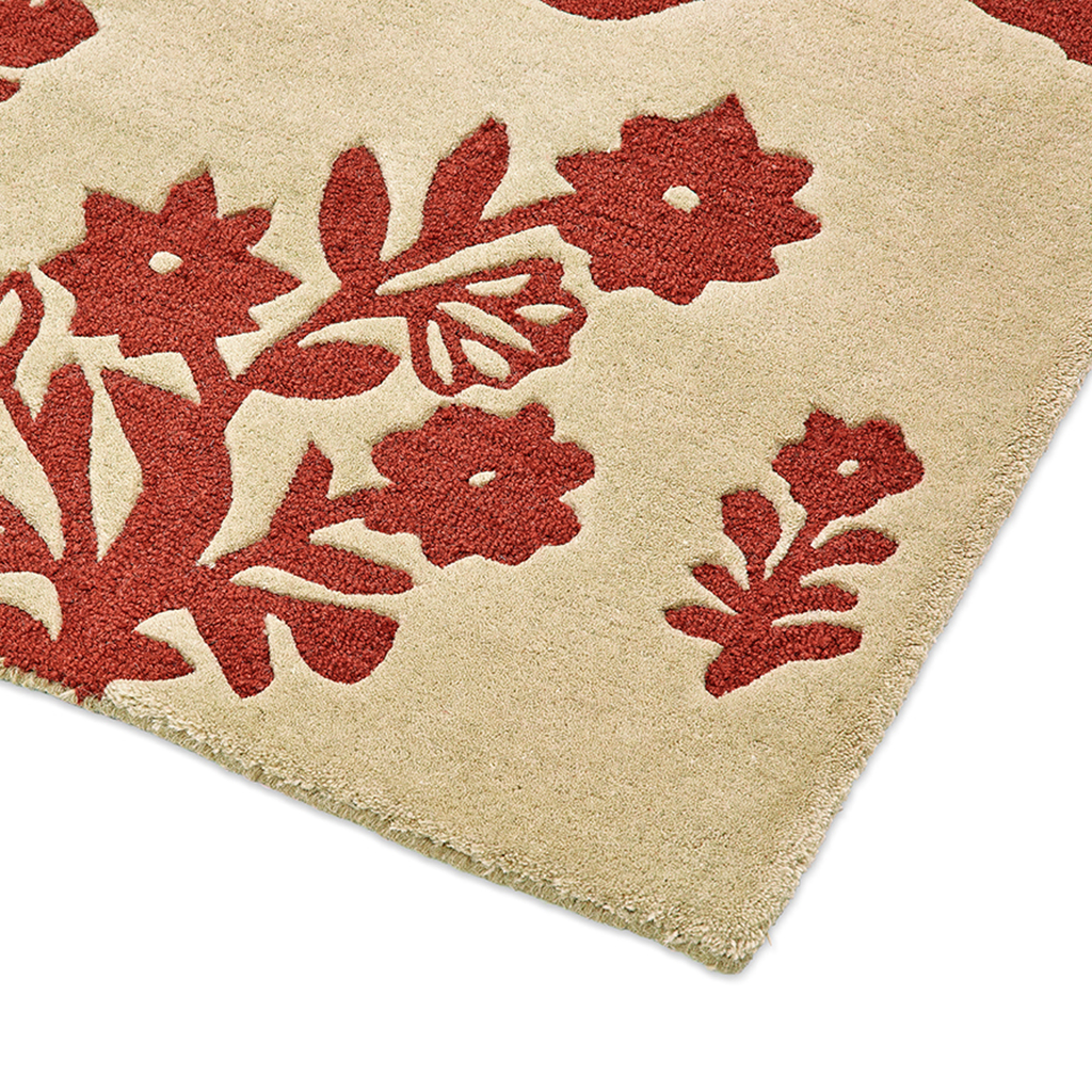 Woodland glade linen/roestbruin tapijt | Maat: 140 × 200 cm