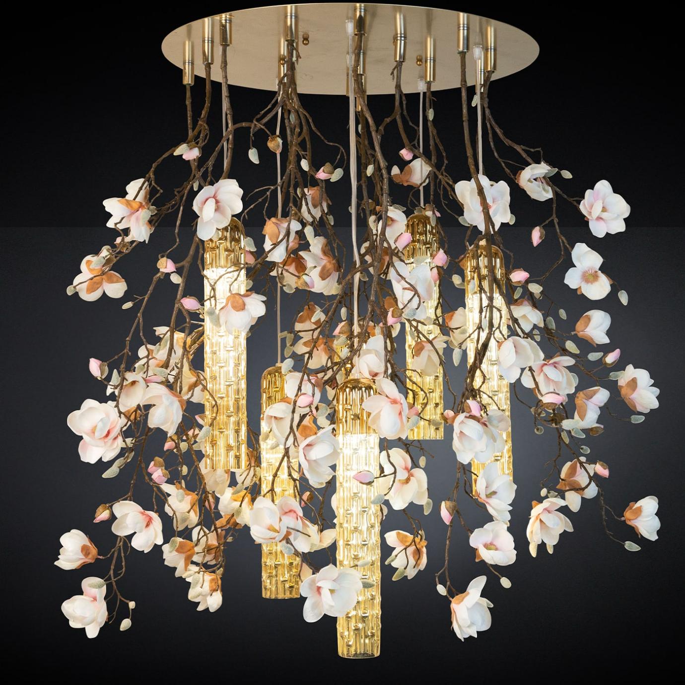 Magnolia witte kroonluchter