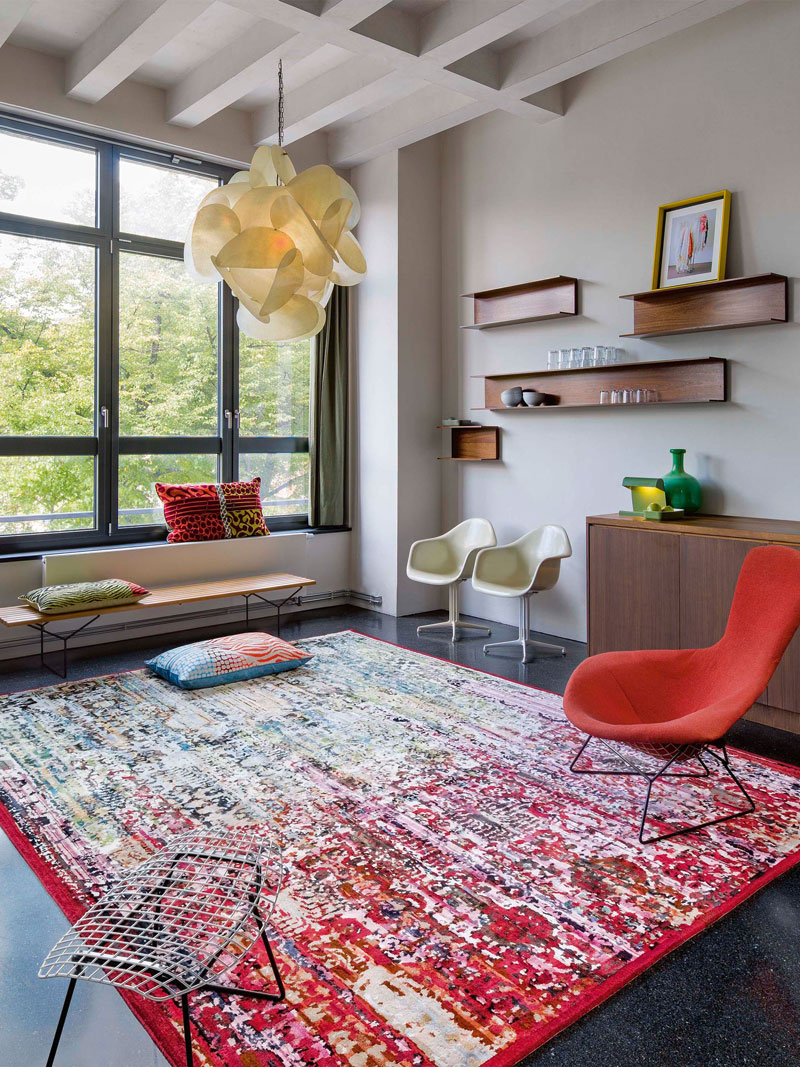 Woods Strawberry luxe handgeknoopt tapijt