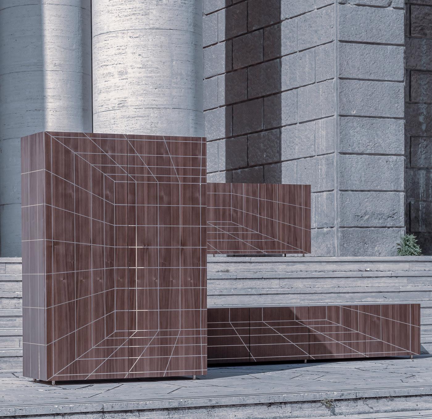 Elegante eigentijdse kast