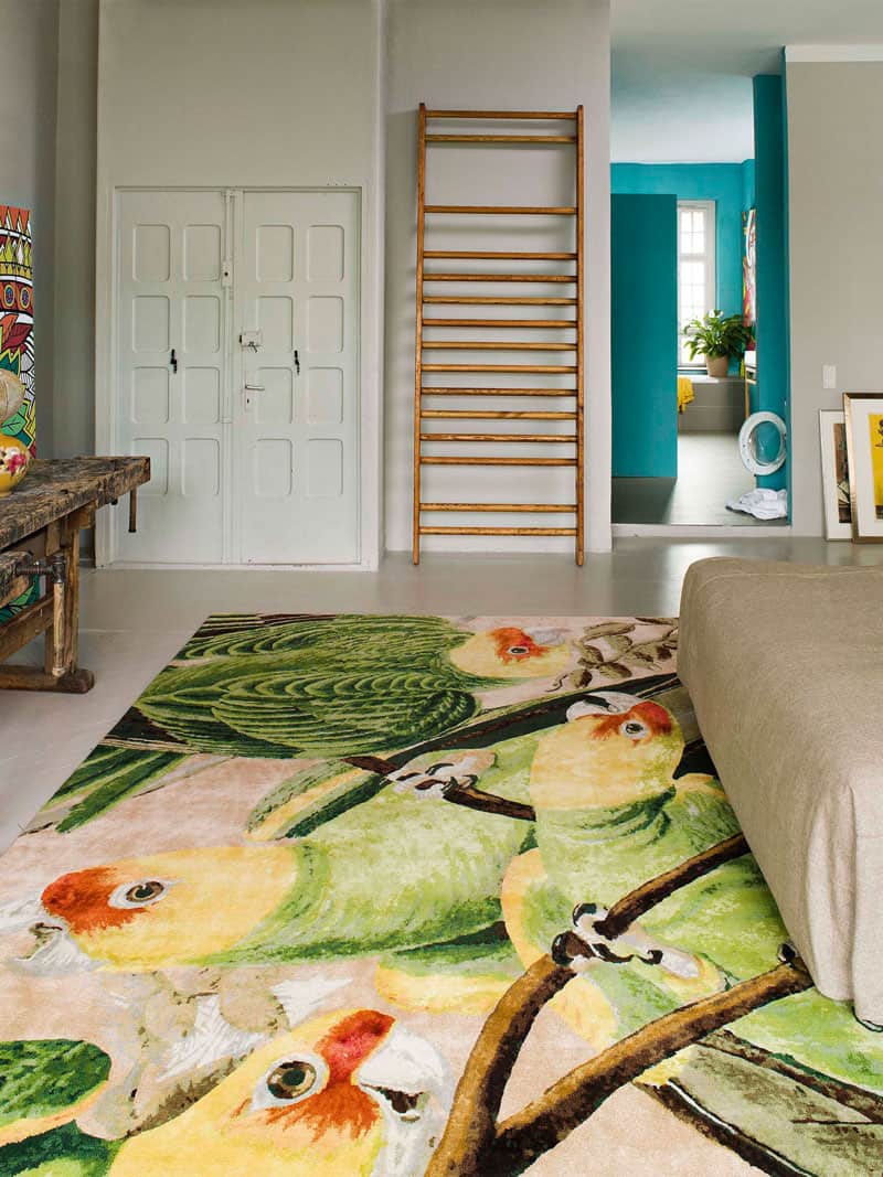 Parrots handgeweven vloerkleed