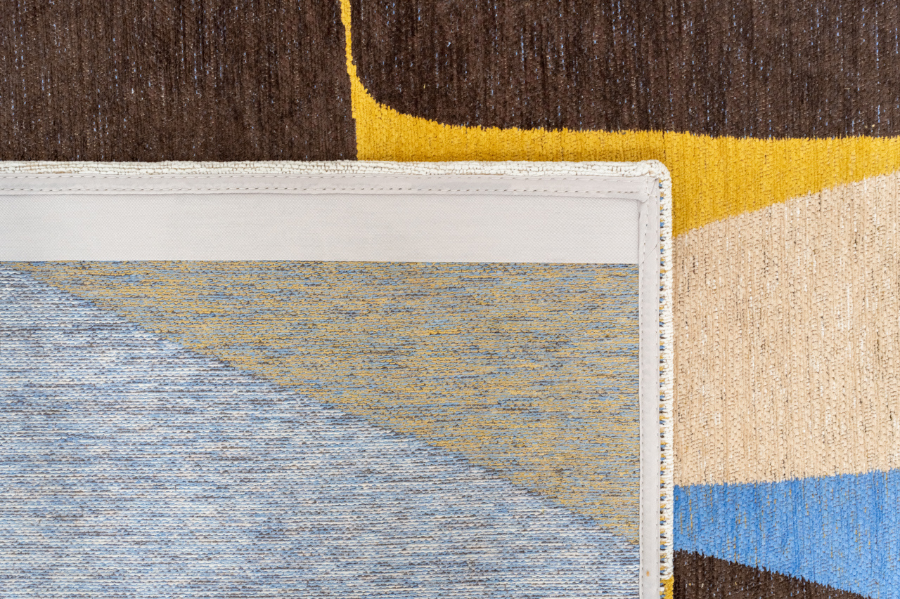 Stones Sunny Blue vloerkleed | Maat: 100 × 140 cm