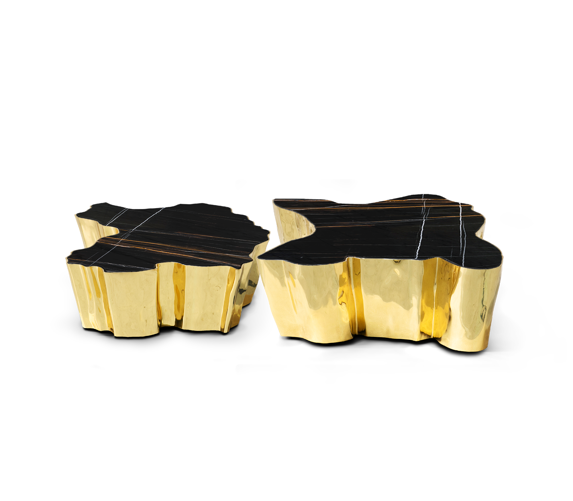 Paradise Nero marmeren tafel | Afmetingen: B 138 × D 95 × H 36 cm