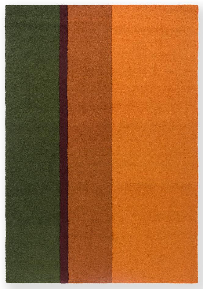 Festival streep oranje/groen outdoor tapijt | Maat: 250 × 350 cm