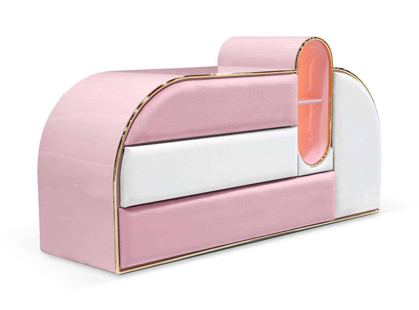 Candy Coated ladekast met drie laden