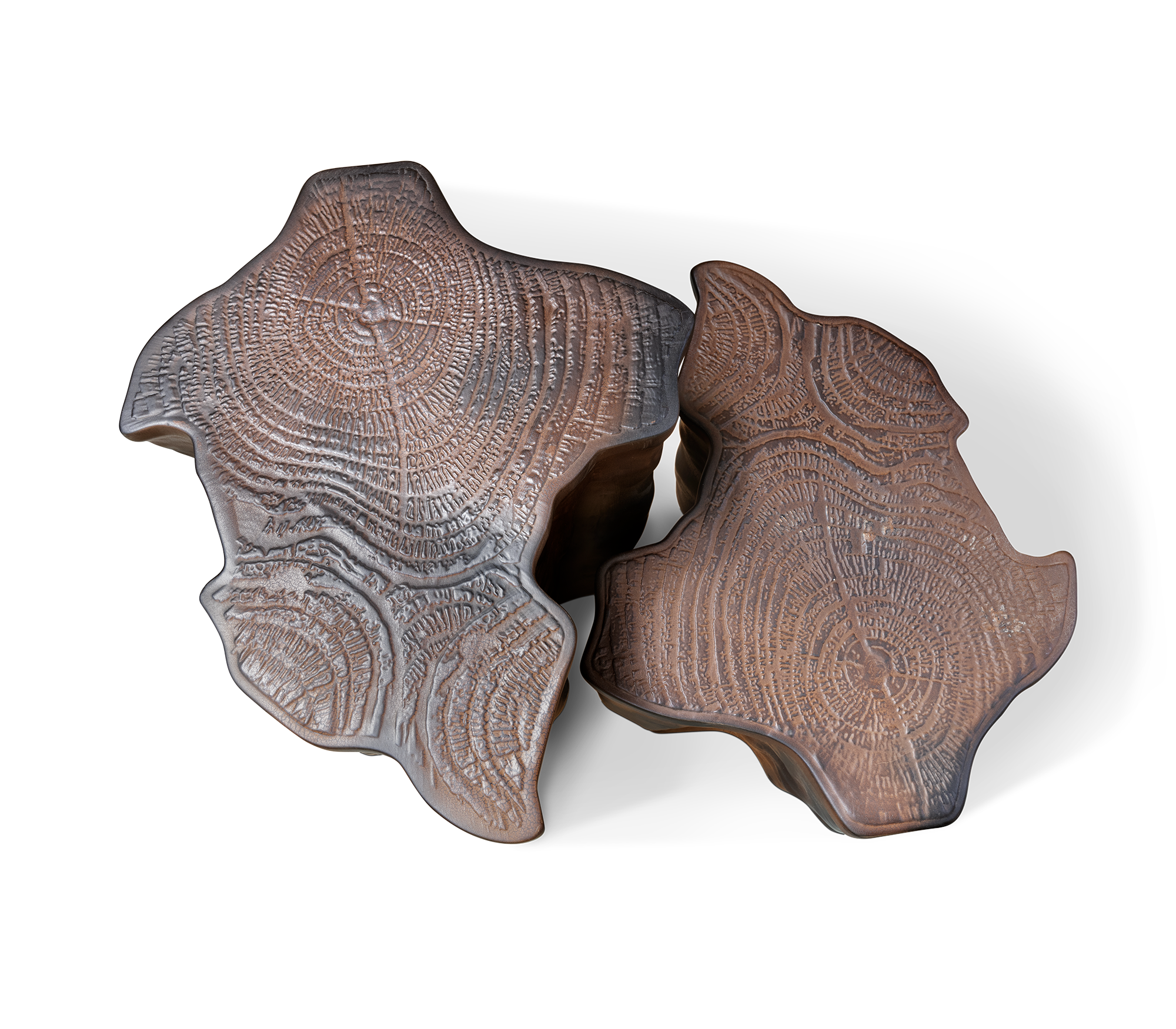 Horizon donkerbruine keramische bijzettafel