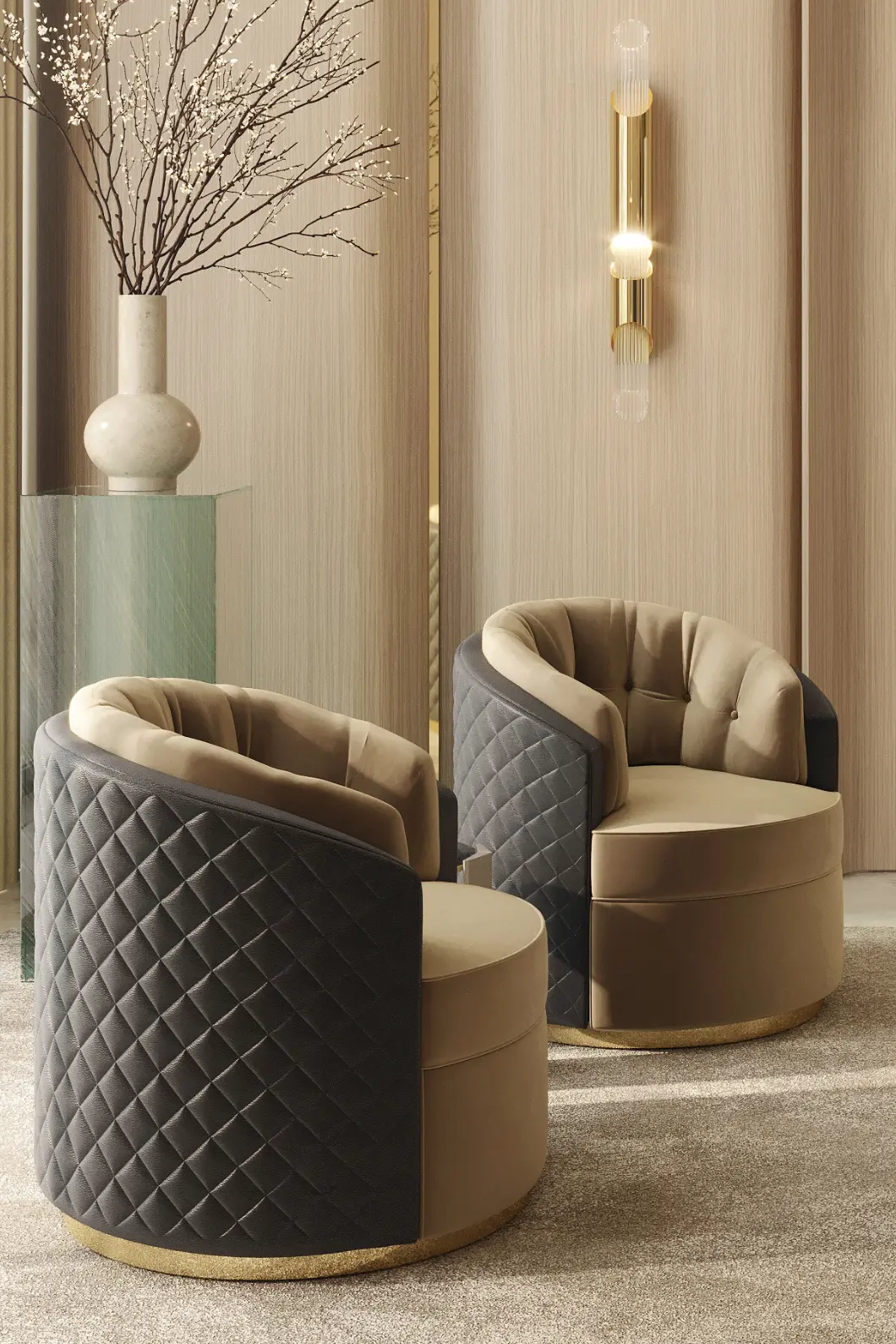 Luxe draaibare fauteuil