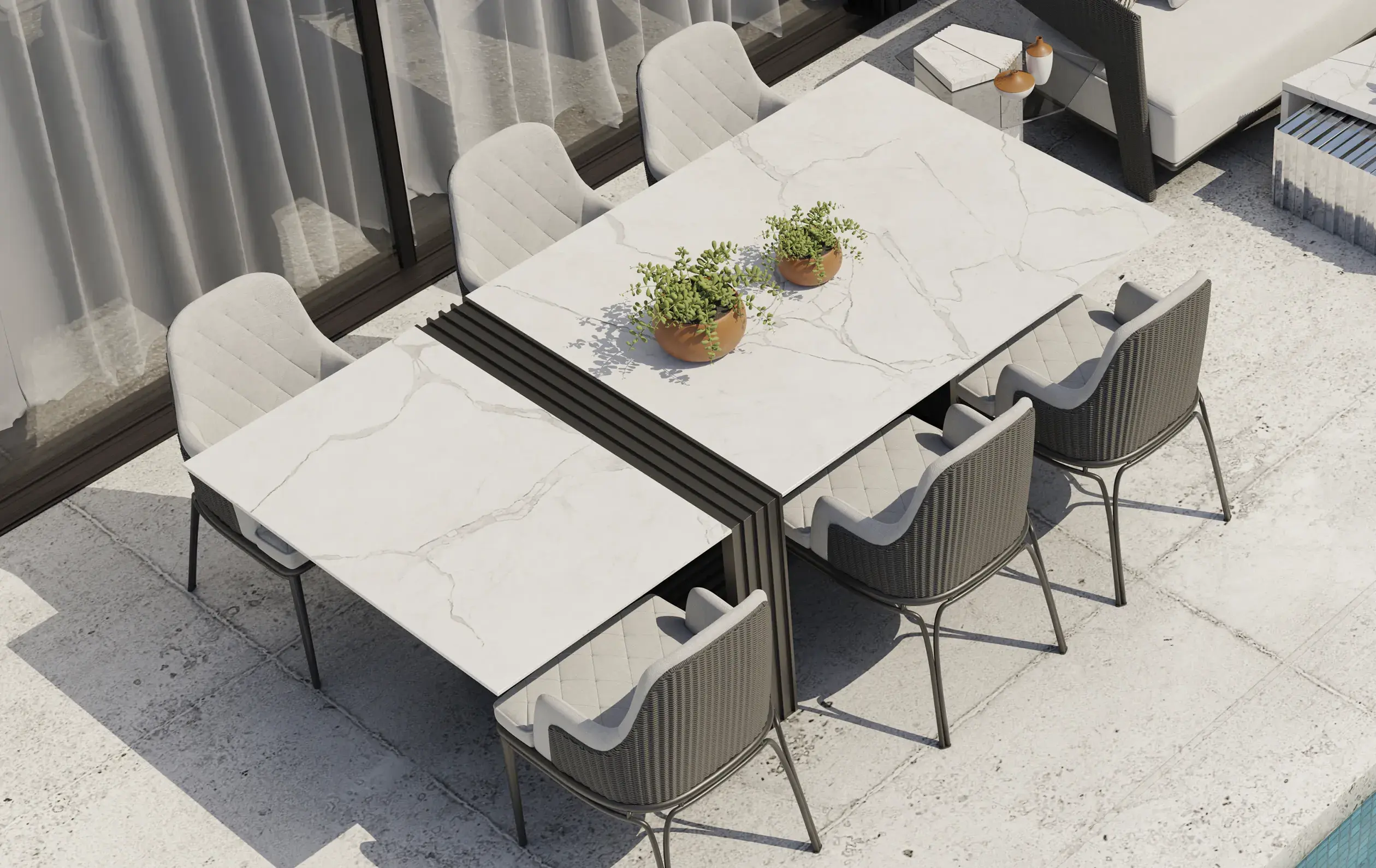 Regal grijze tuinstoel - 3