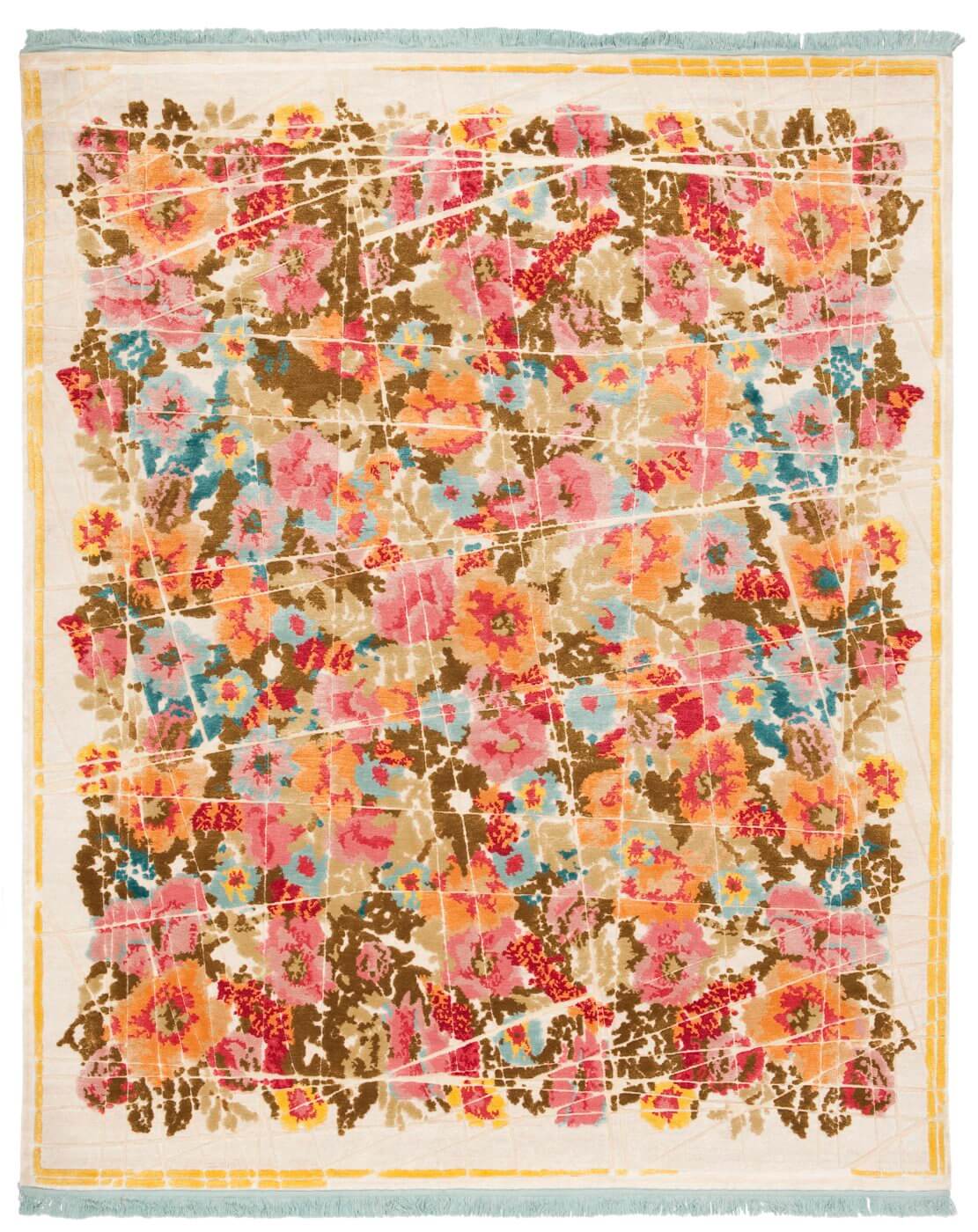 Scarlenka allover wrapped crème vloerkleed