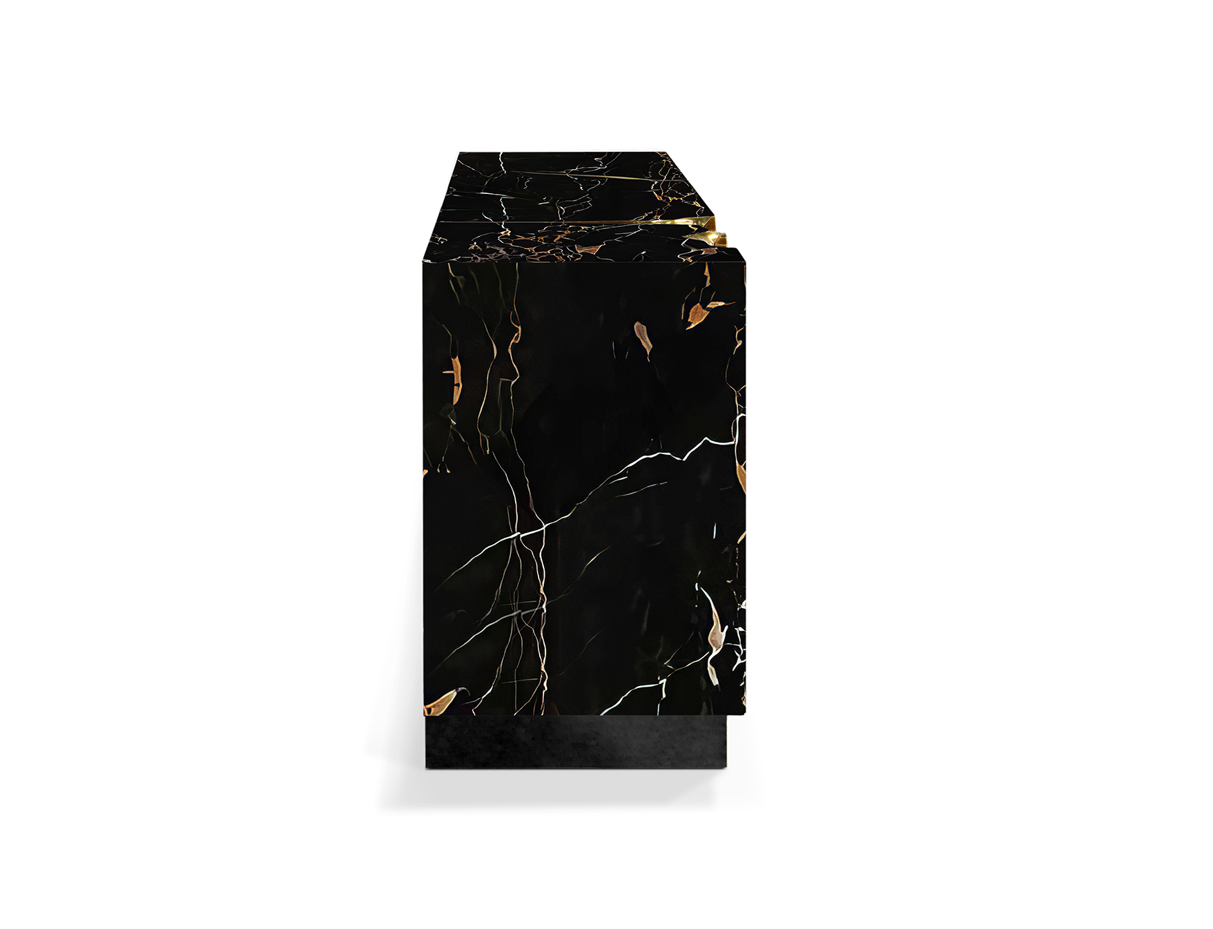 Zwart en goud luxueus dressoir
