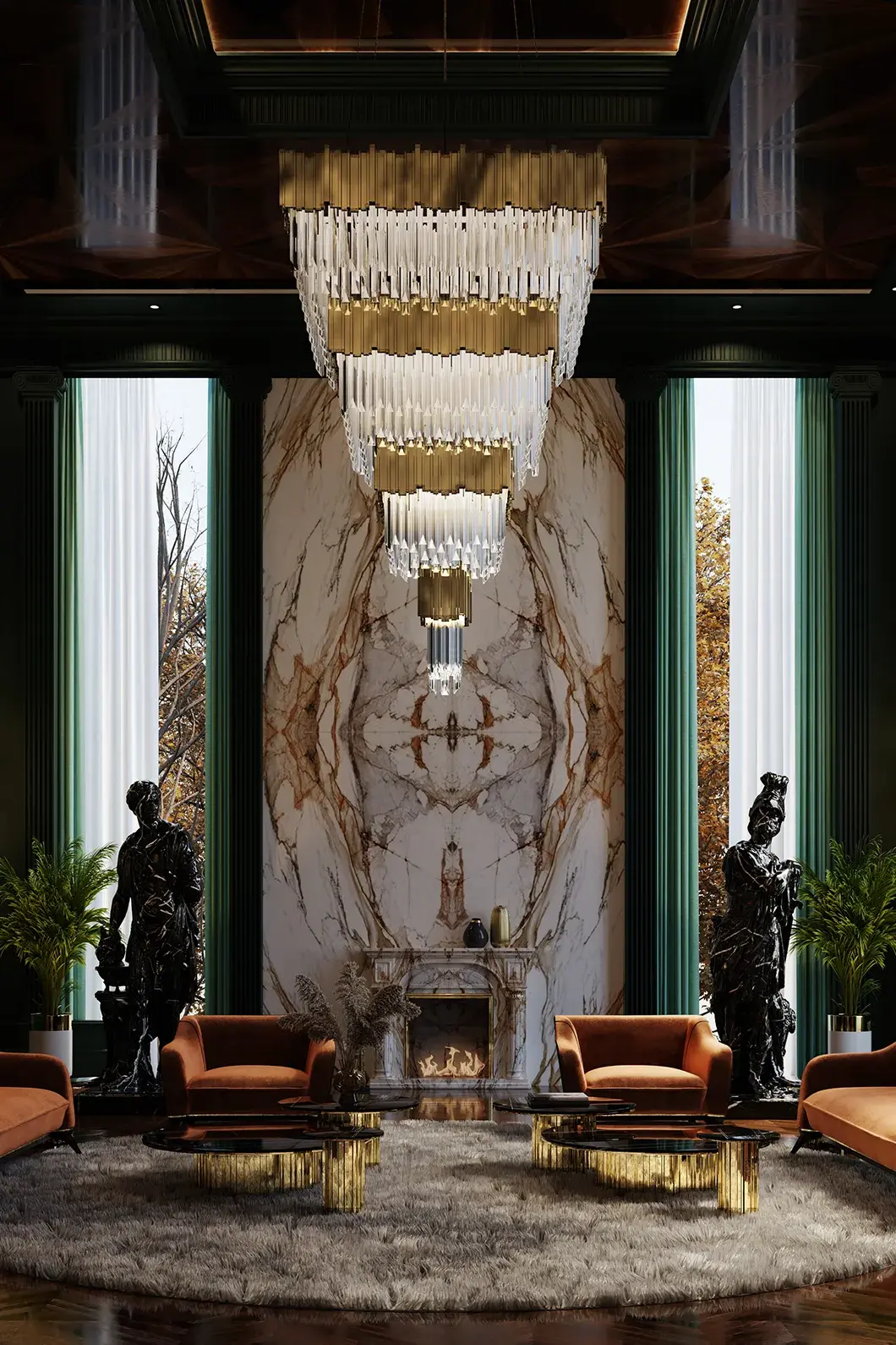 Imperial vierkante kroonluchter