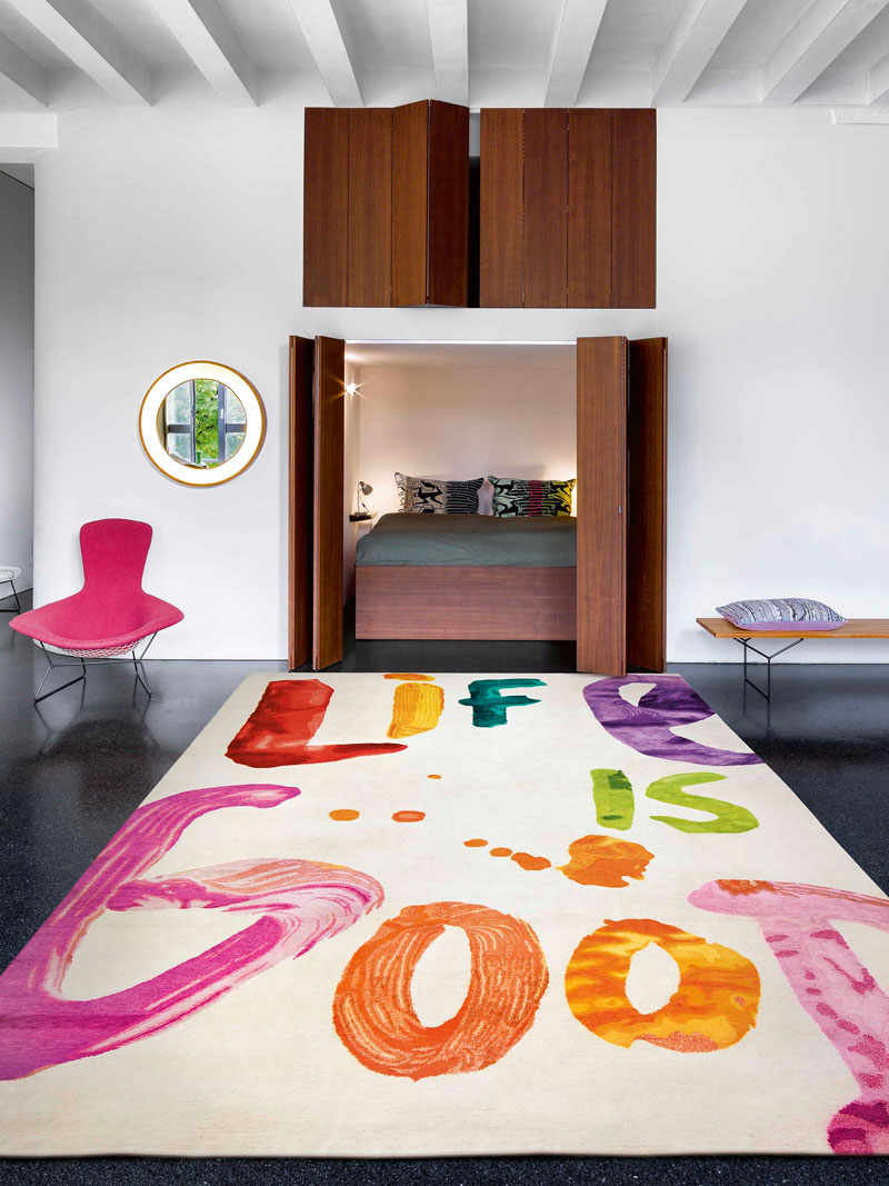 Life is Good luxe handgeknoopt tapijt