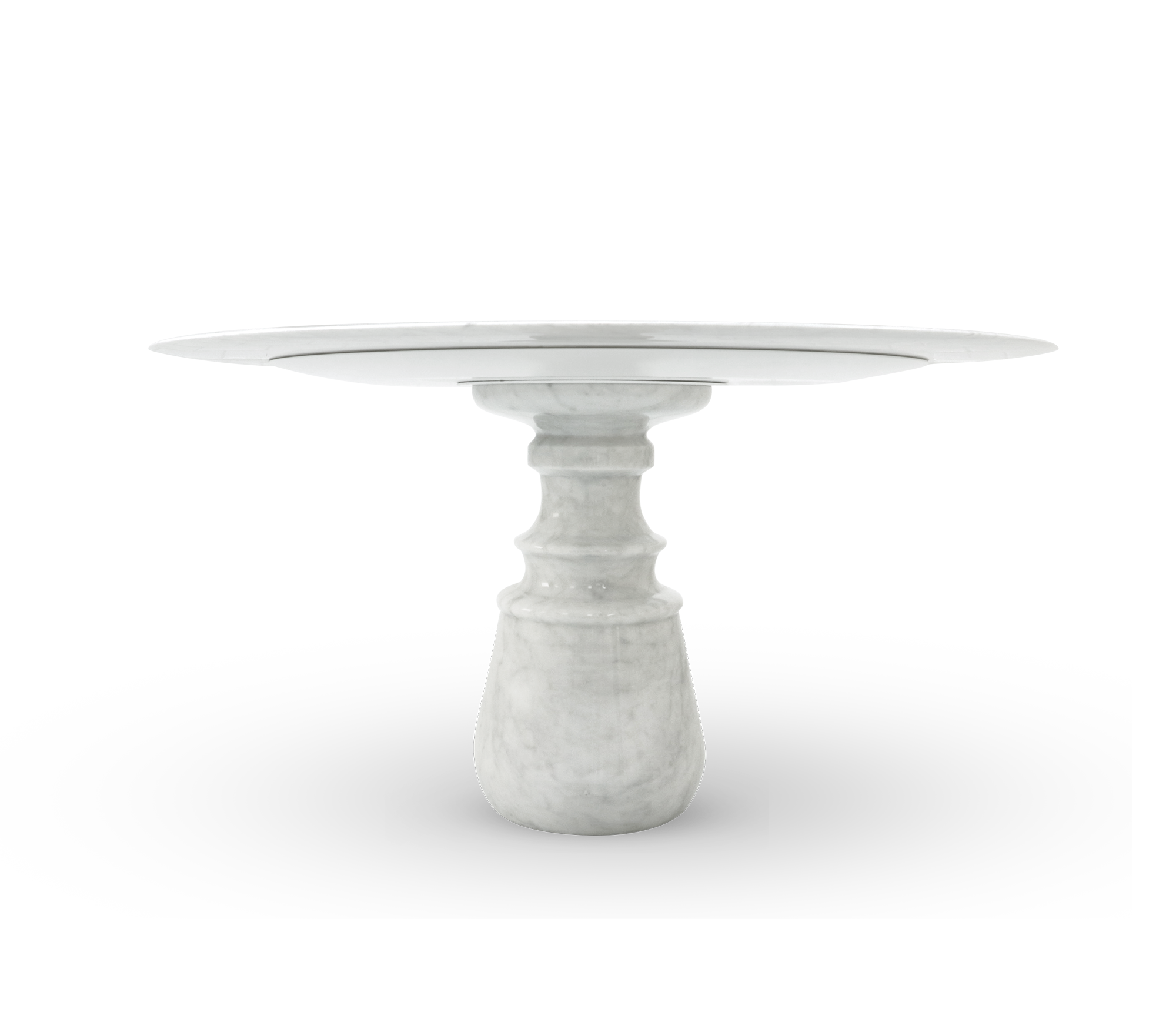 Obsidian ronde Estremoz eettafel