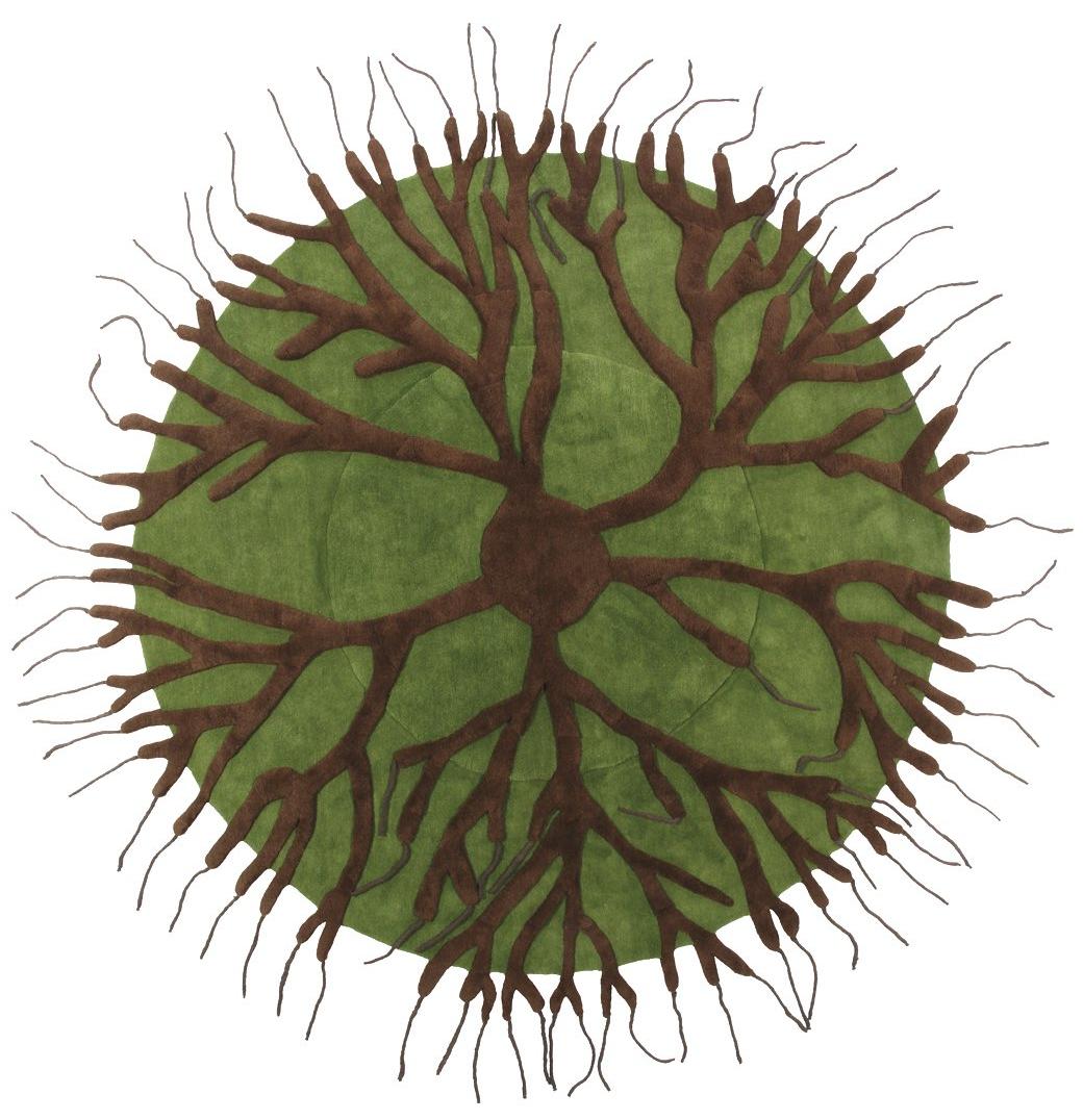 Roots designer handgeweven vloerkleed