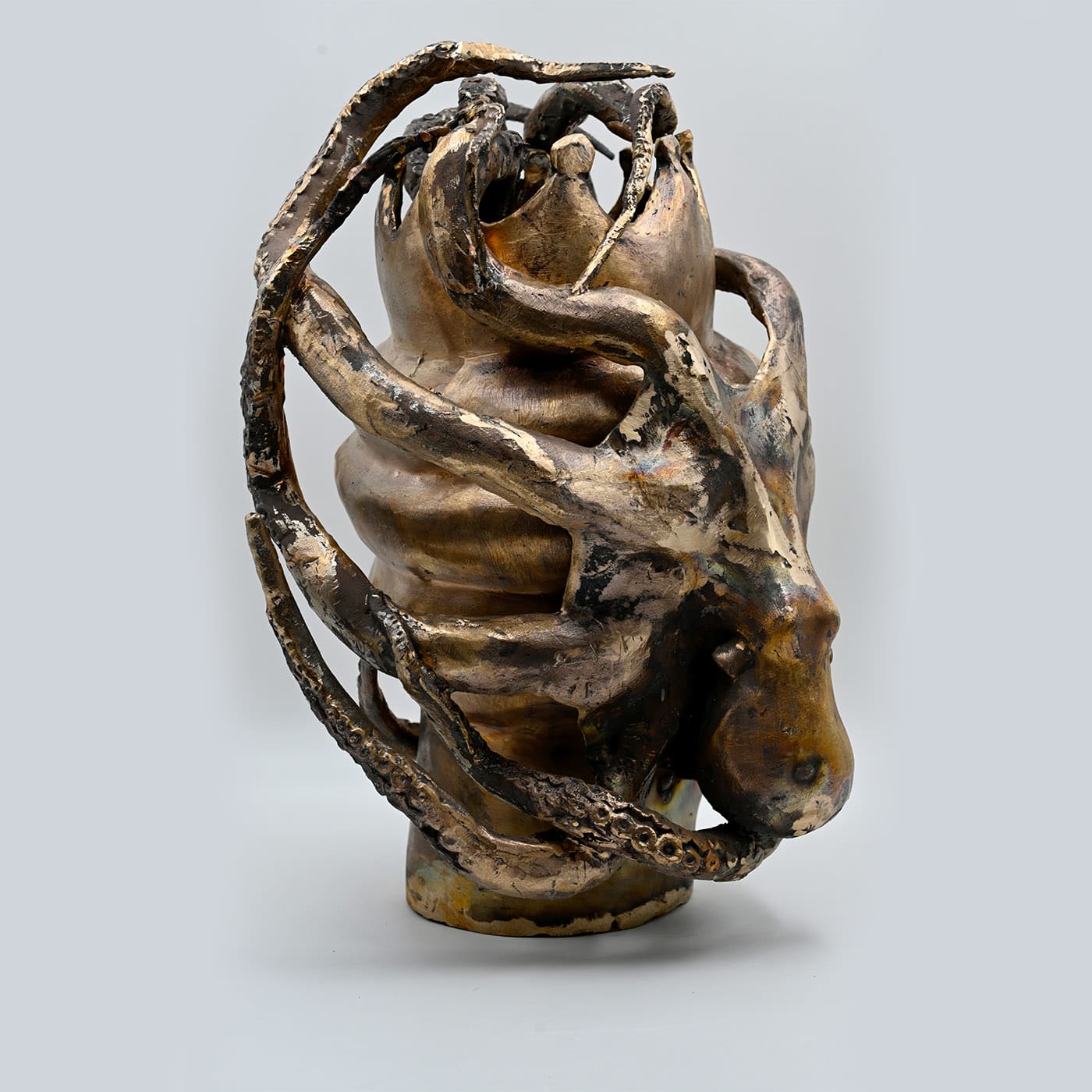 Bronzen handgemaakte sculptuur