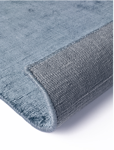 Effen viscose Powder Blue tapijt | Maat: 200 × 300 cm