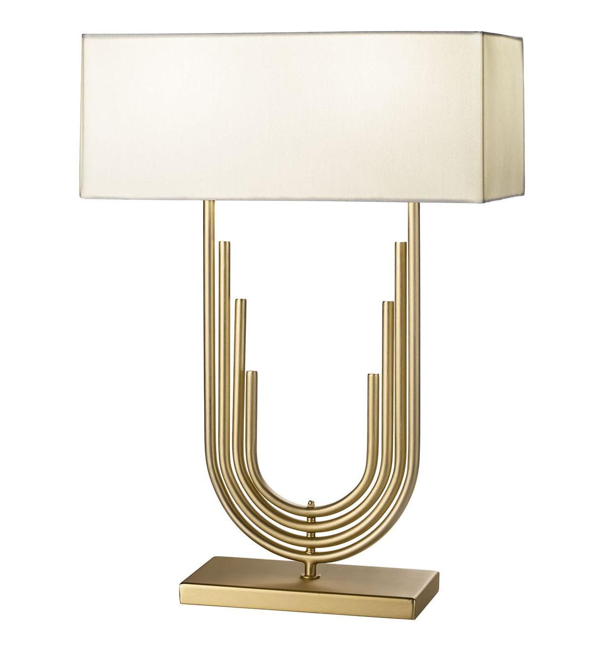 Neoklassieke Tafellamp in Antiek Gouden Afwerking