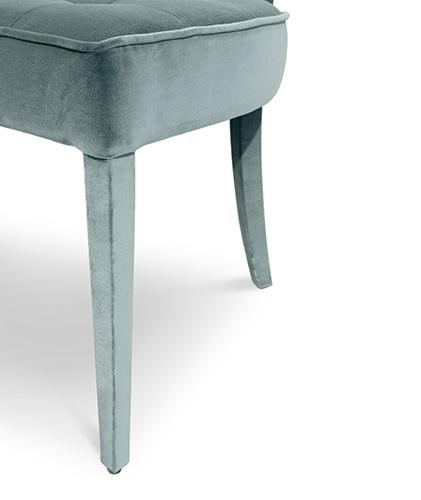 Prestige hemelblauwe eetstoel