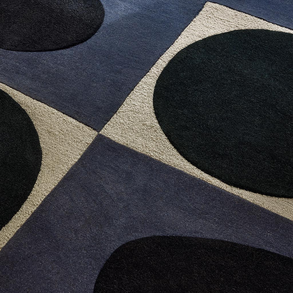 Spot Square Blue/Navy vloerkleed