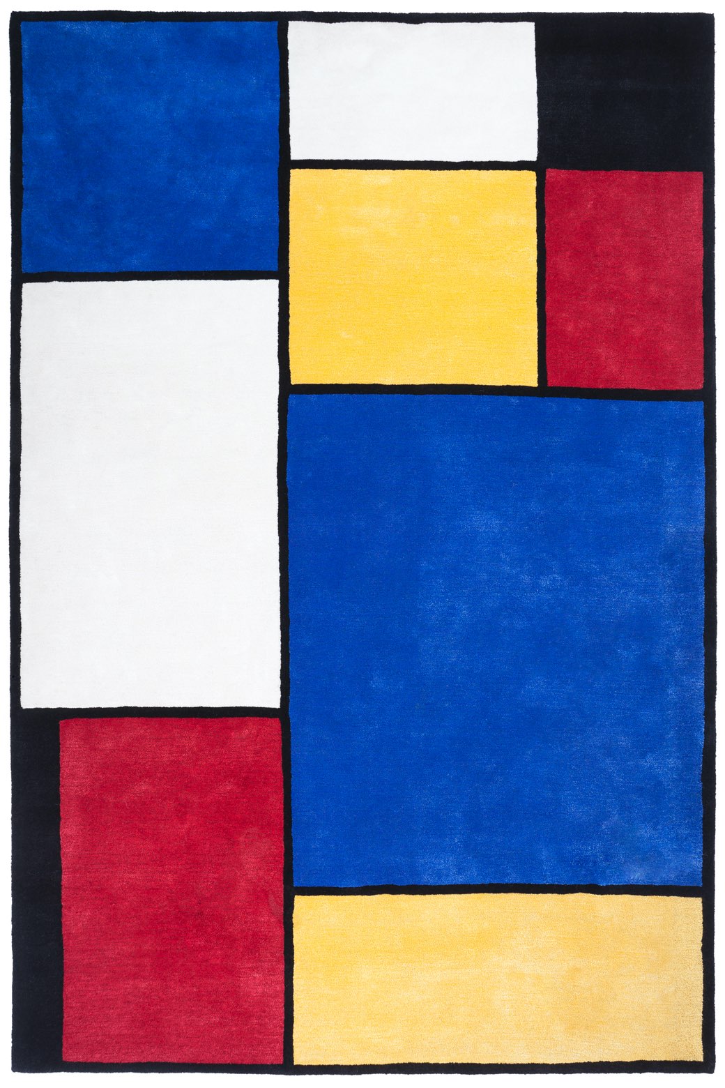 Mondriaan handgeweven tapijt