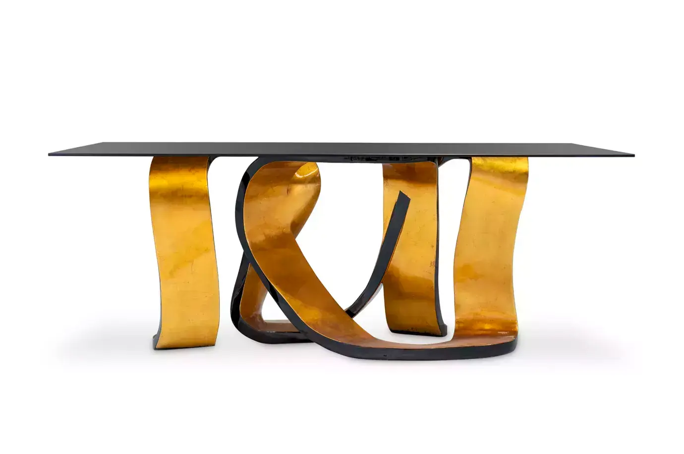 Ribbon goudblad eettafel