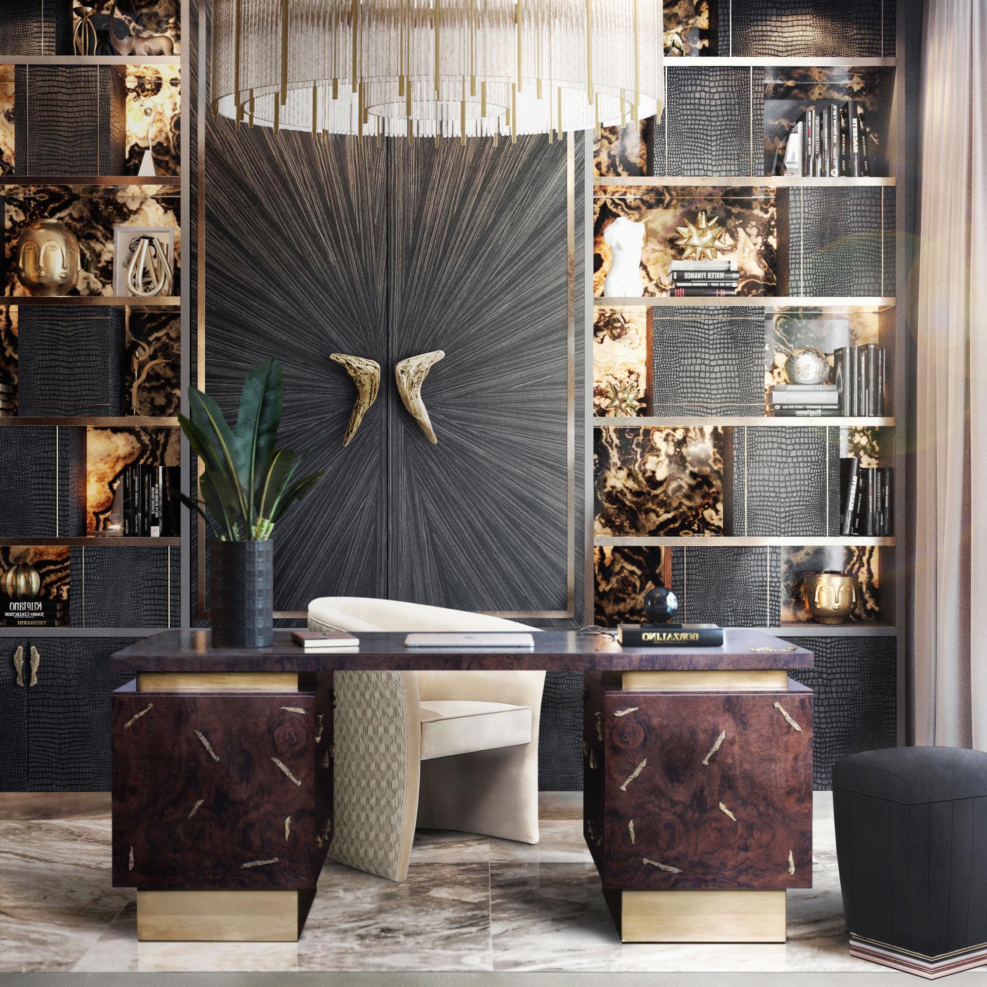 Designer houten bureau