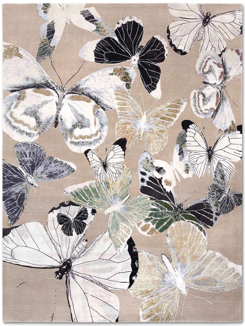Butterfly handgeweven vloerkleed