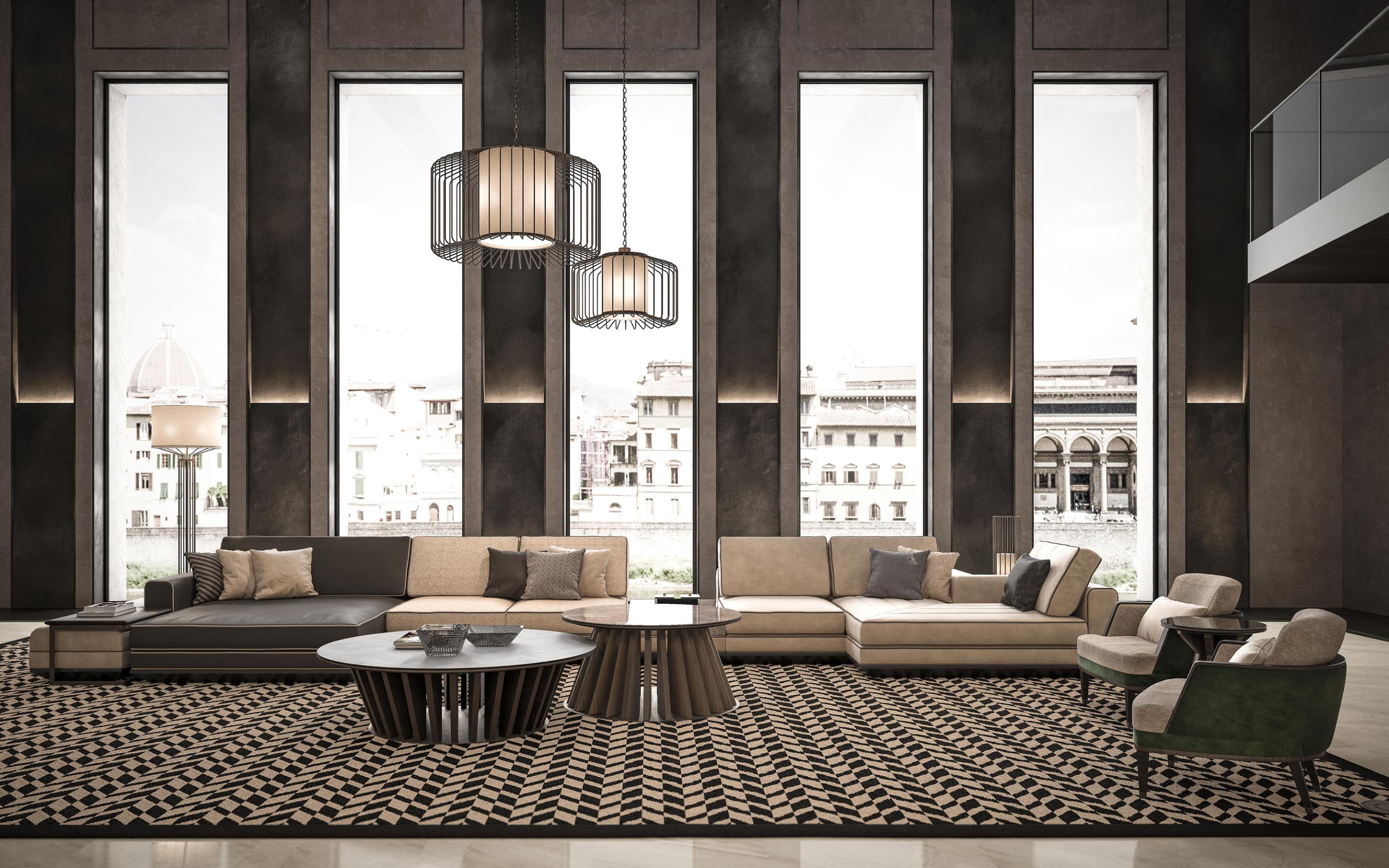 Donkerbruine salontafel