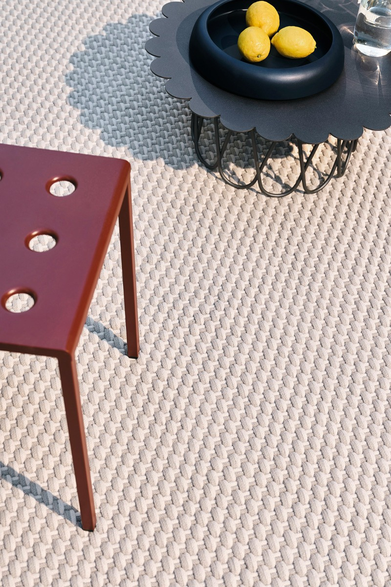 Lace salie grijs-wit zand outdoor tapijt | Maat: 200 × 280 cm