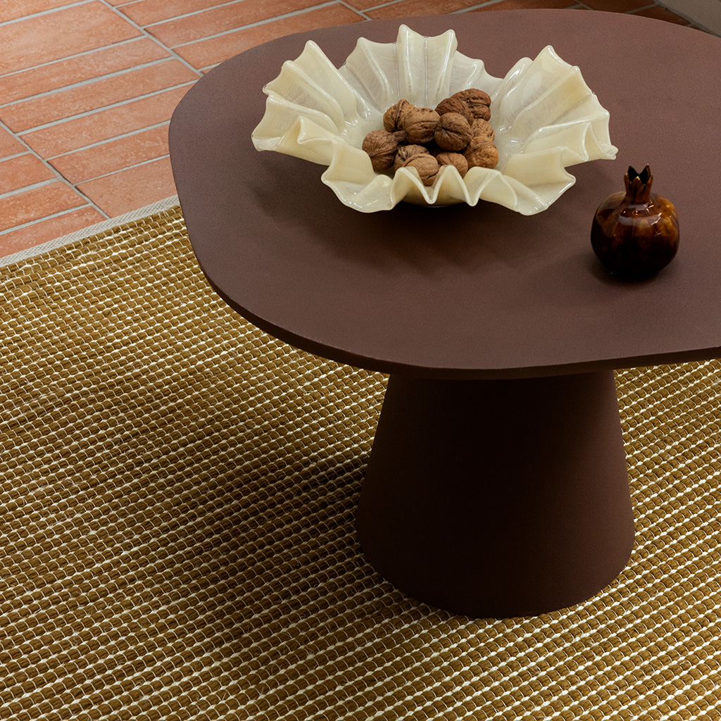 Frame mosterd tapijt | Maat: 140 × 200 cm