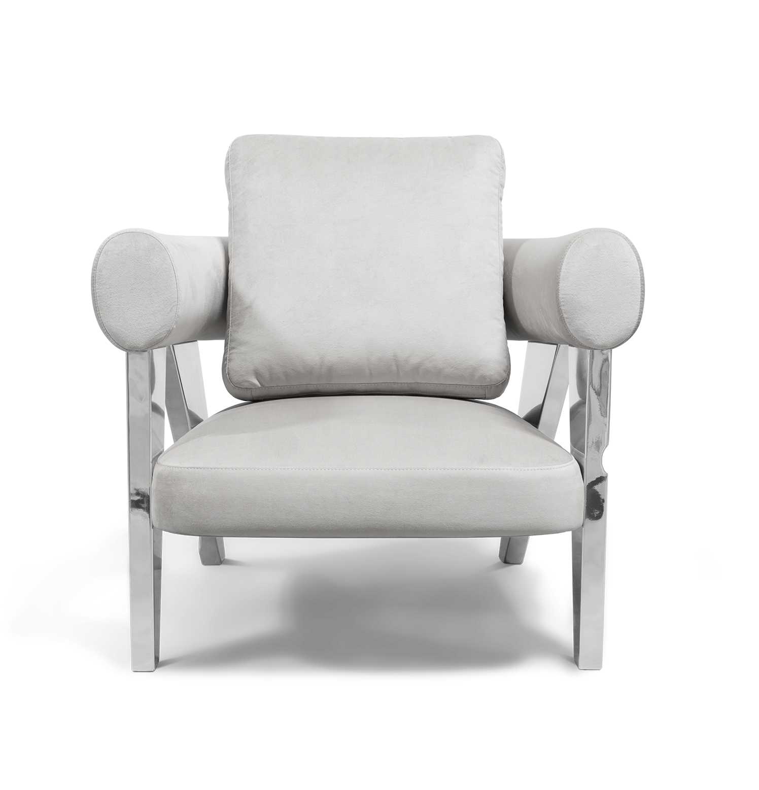 Enigma zilveren fauteuil