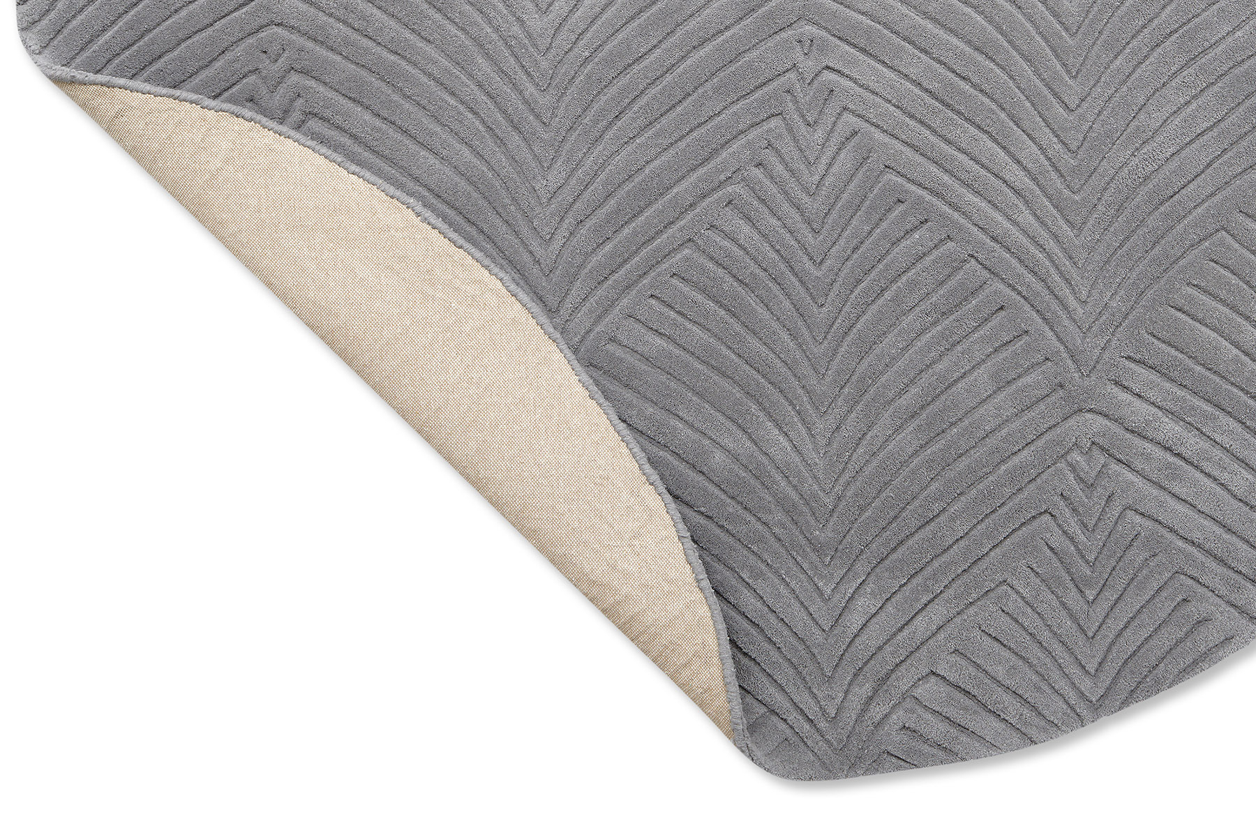 Folia cool grijs cirkel tapijt | Maat: Ø 150 cm