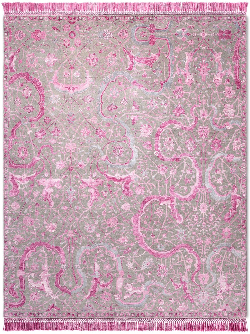 Tabriz Pink luxe vloerkleed